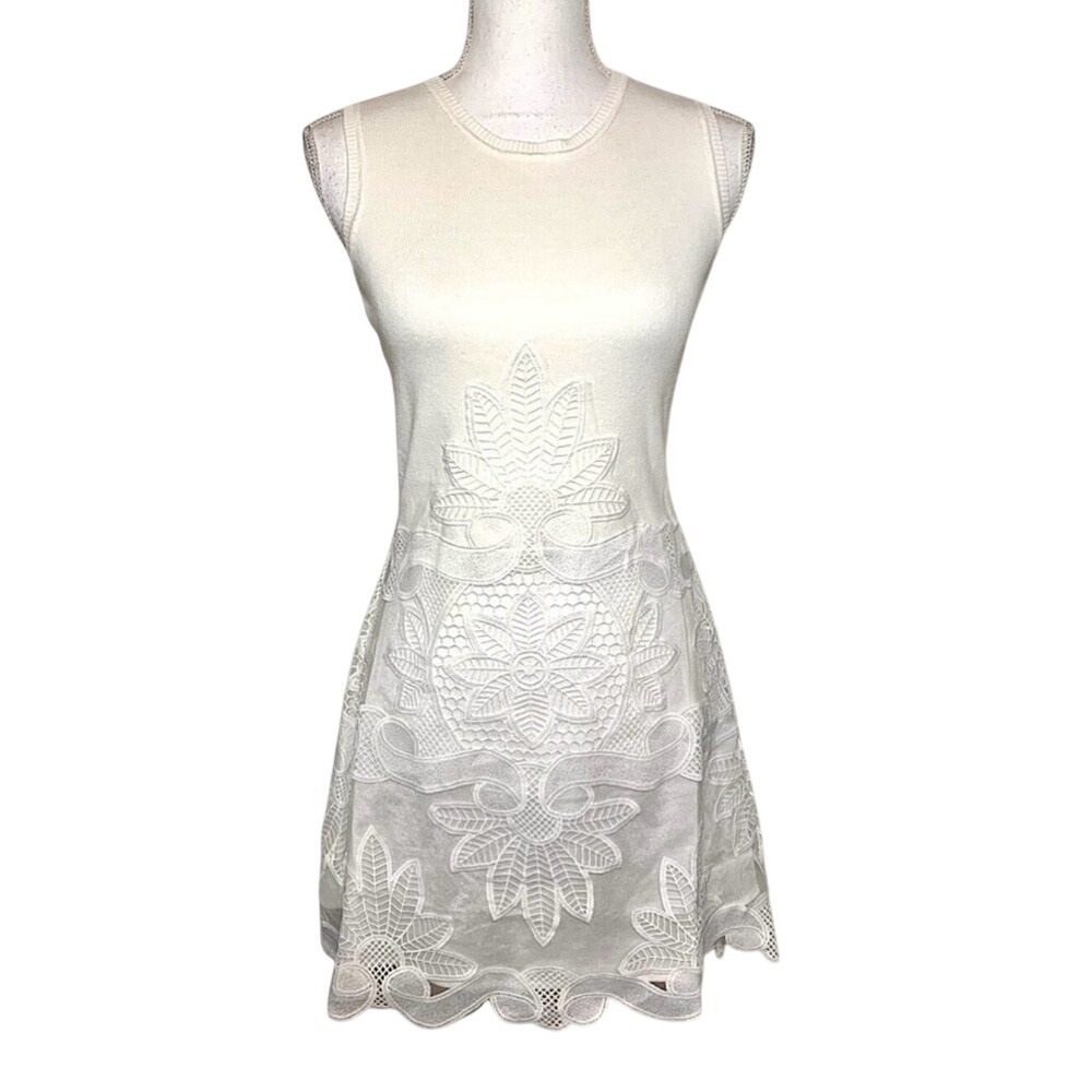 NWT Endless Rose Lace Crochet Midi Dress Women‎ Size Small